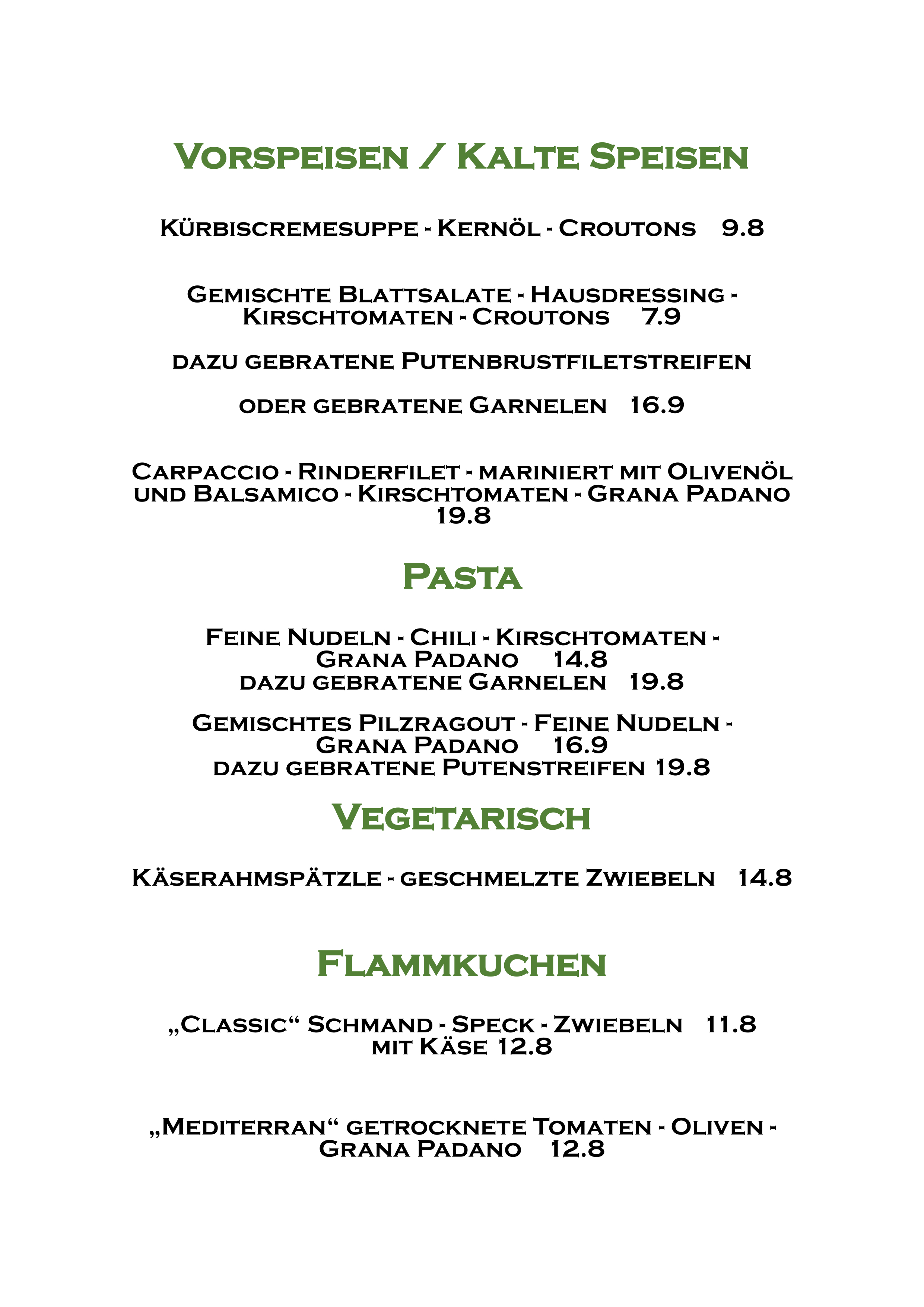 Vorspeisen